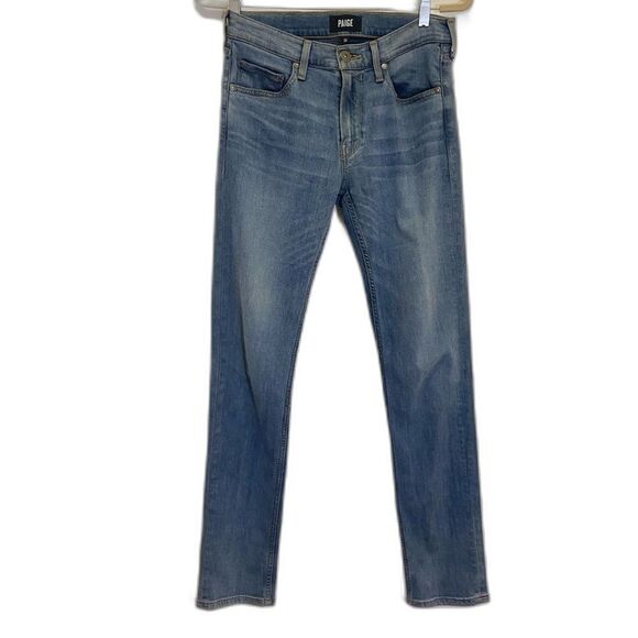 PAIGE Jeans - Medium Wash Mid Rise Slim Fit Lennox Jeans - Women's size 29 - Picture 1 of 7